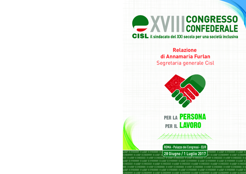 Relazione Annamaria Furlan_XVIII Congresso Cisl