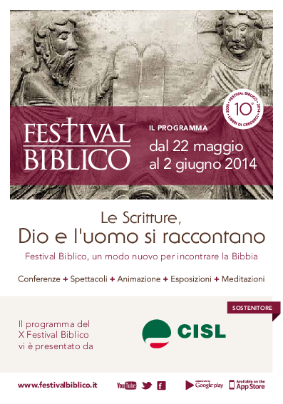 Il programma del Festival Biblico 2014