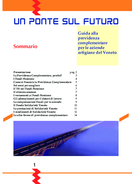 Un ponte sul futuro, opuscolo per gli artigiani veneti 2007