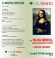 Cisl Veneto_invito_convegno Violenza domestica_ Vicenza 25-11-2013