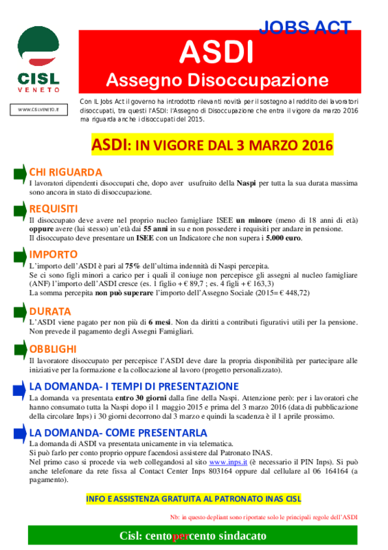 Volantino ASDI Jobs Act
