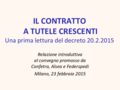 Pietro Ichino - nuove slide -Il contratto a tutele crescenti