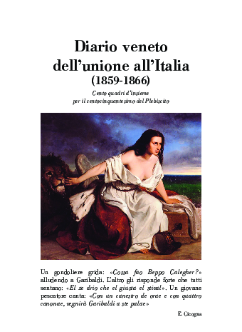 Estratto del Diario Veneto dell'unione all'Italia