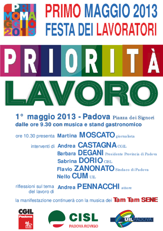 Primo Maggio 2013 Padova