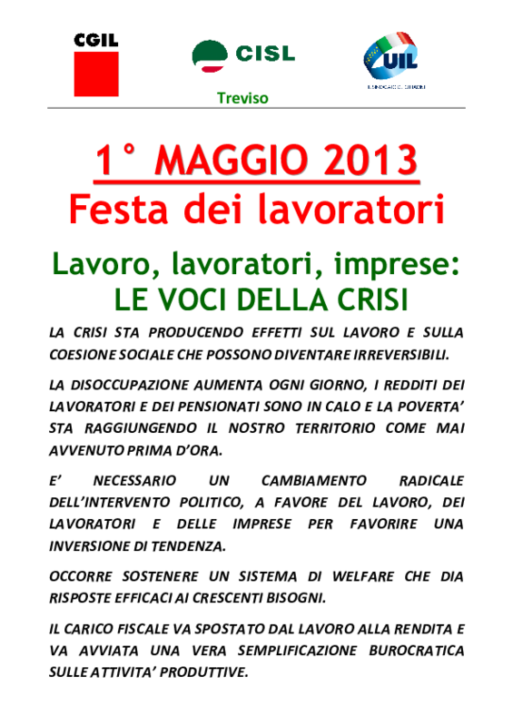 Primo Maggio 2013 Treviso