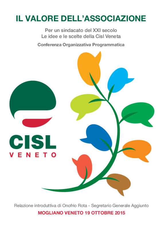 Cisl Veneto - Conferenza Organizzativa - relazione Onofrio Rota