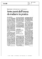 Produttvità il Sole24Ore 26 novembre 2012