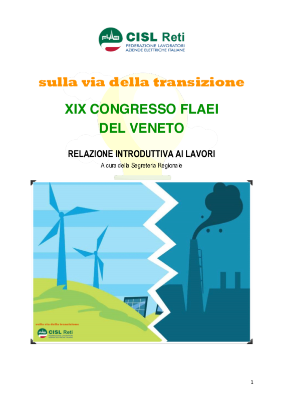 Relazione congressuale FLAEI Veneto