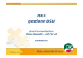 Seminario ISEE - Sintesi Comuni - Dino Giornetti