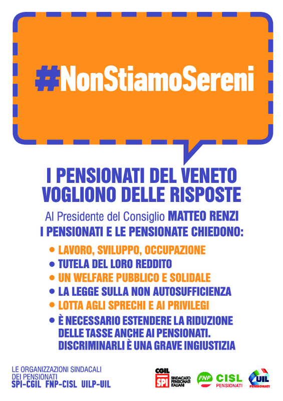 Volantino unitario nonstiamosereni Aprile 2014