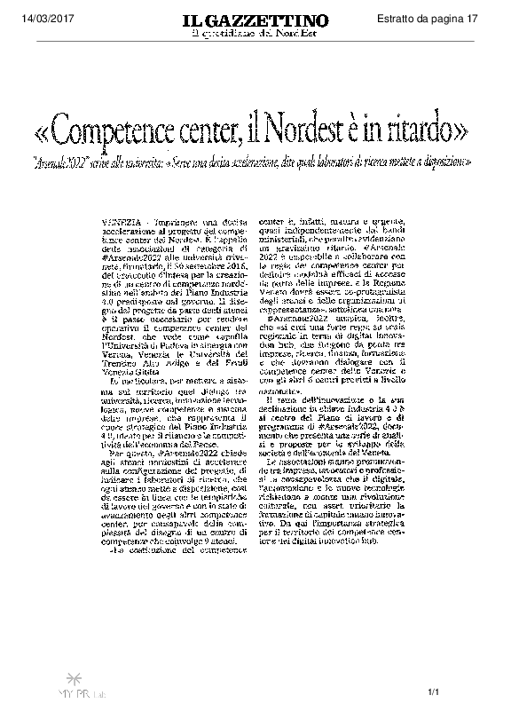 Rassegna stampa 14 marzo 2017