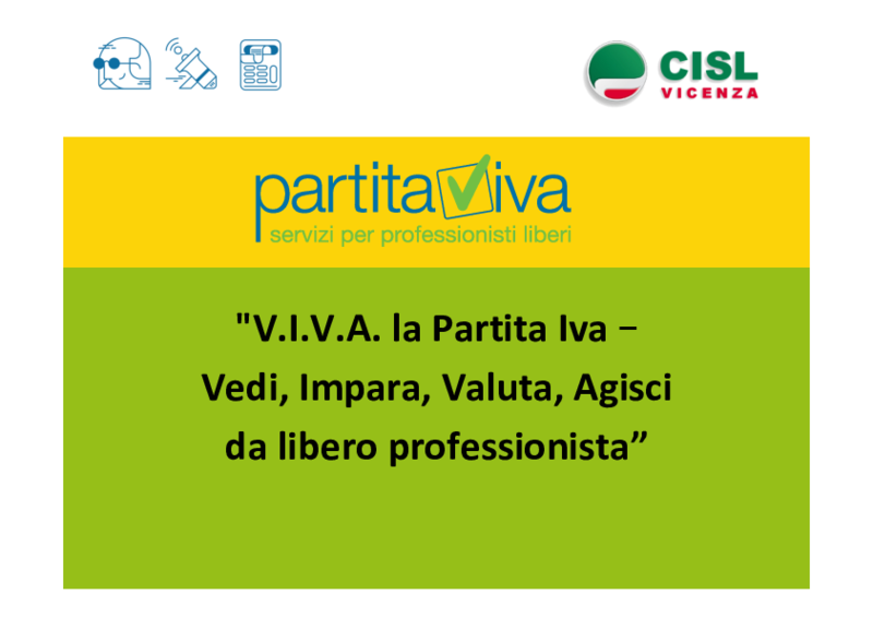 Progetto Vicenza - Viva la Partita IVA