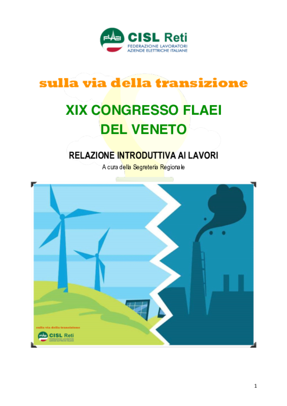 Relazione congressuale Flaei Veneto