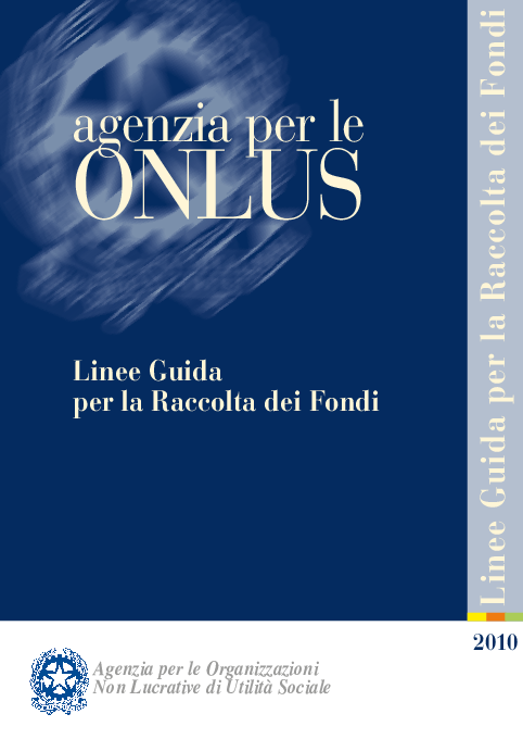 Agenzia Onlus - Guida -  raccolta fondi