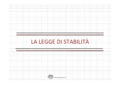 Legge di stabilità 2014 - Slides Governo