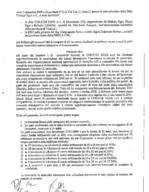 Testo accordo Conjugi Eger