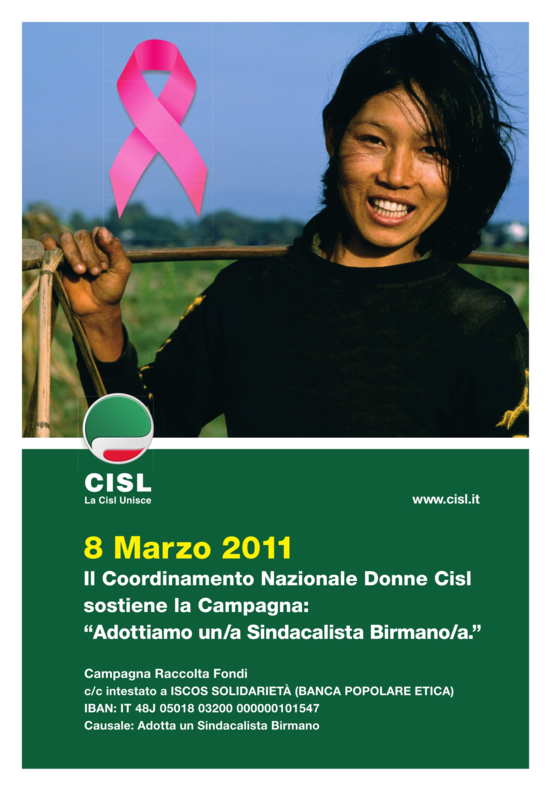Adotta un sindacalista birmano - Coordinamento Donne