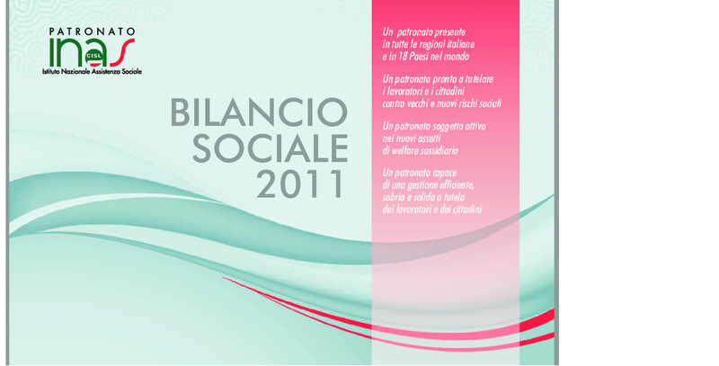 Bilancio Sociale 2011