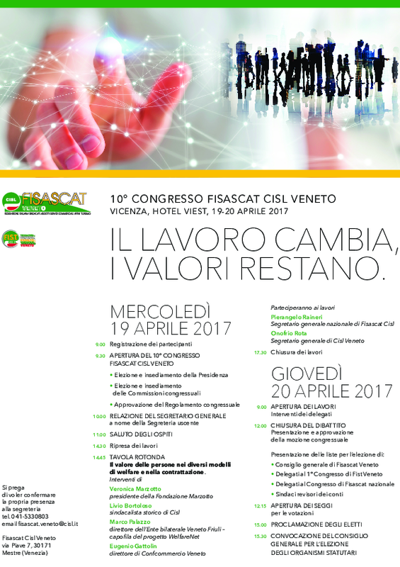 Programma Congresso Fisascat