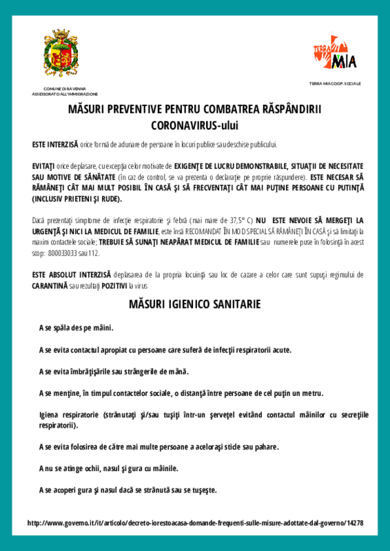 MISURE PREVENTIVE RUMENO