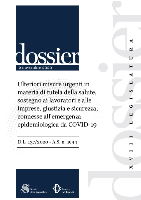 Dossier Decreto Ristori