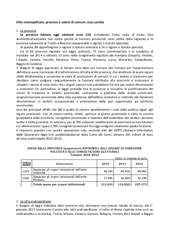 Ddl Del Rio - sintesi testo a cura del governo