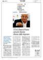 Il Sole 24 Ore del 25 settembre 2011. Intervista a Raffaele Bonanni