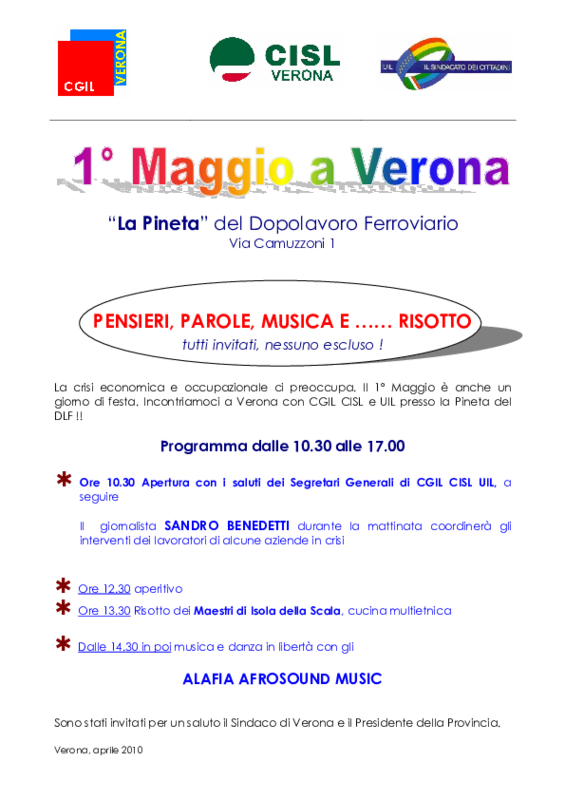Verona, Primo Maggio 2010