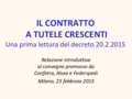 Ichino - slide - Contratto a tutele crescenti. - 23 febbraio 2015