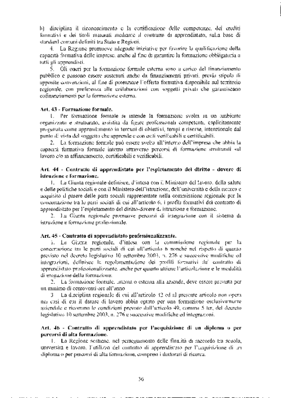 Regione Veneto. Legge sul lavoro. Parte 2