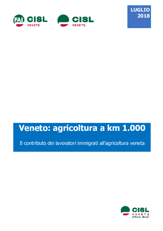 FAI_ Veneto, agricoltura km 1.000
