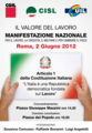 Manifesto Cgil Cisl Uil 2 giugno Roma  