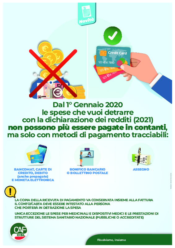 Detrazione spese sanitarie 2020