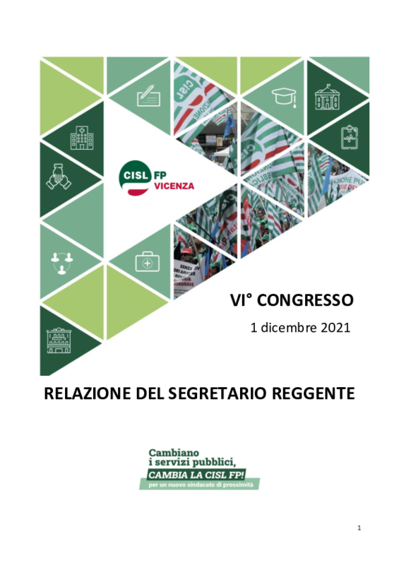 Relazione congressuale Vicenza