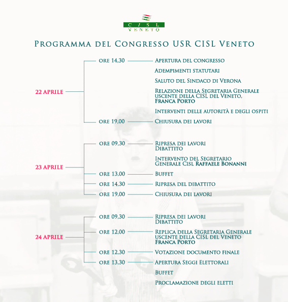 Programma dei lavori