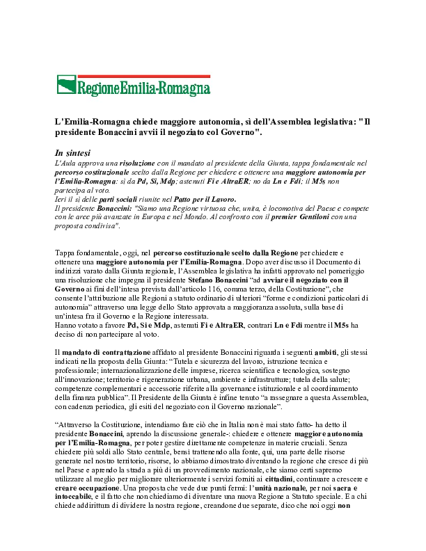 Regione Emilia-Romagna_ comunicato stampa del 3-10-2017