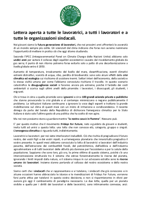 Lettera FFF