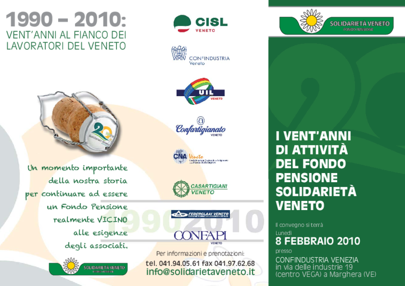 Anniversario Solidarietà Veneto