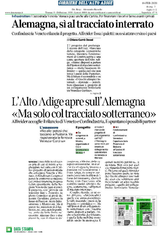 2020.02.16 Corriere Alto Adige