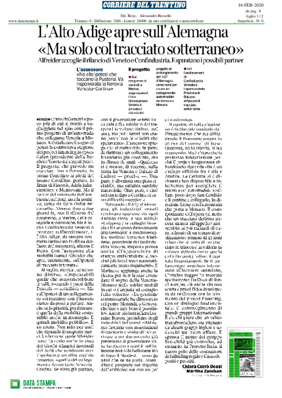 2020.02.16 Corriere Trentino