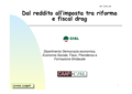 Redditi e tasse, una ricerca Cisl e Caaf Cisl