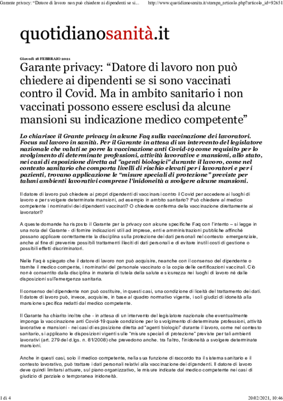 Garante della privacy