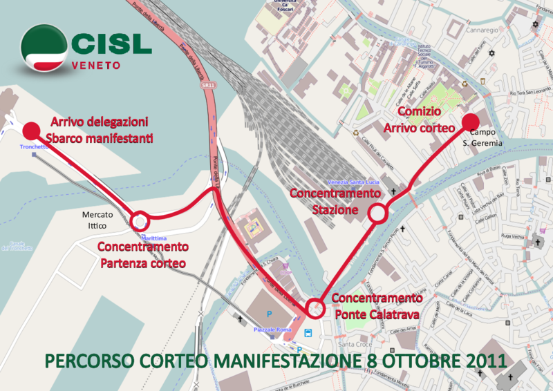 Corteo manifestazione 8 ottobre 2011