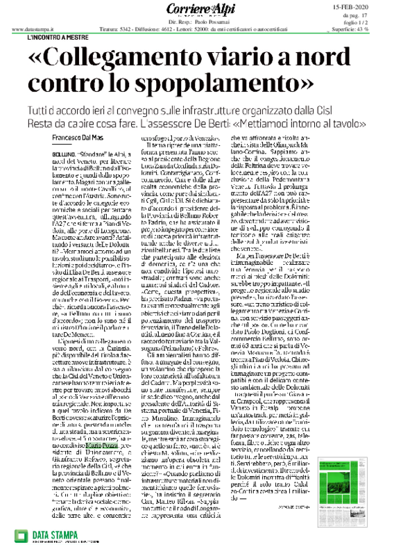 2020.02.15 Corriere Alto Adige