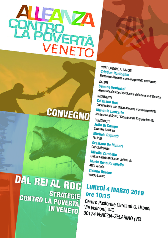 Alleanza contro la povertà del Veneto_convegno 4 marzo 2019