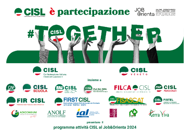 Programma CISL a Job&Orienta 2024
