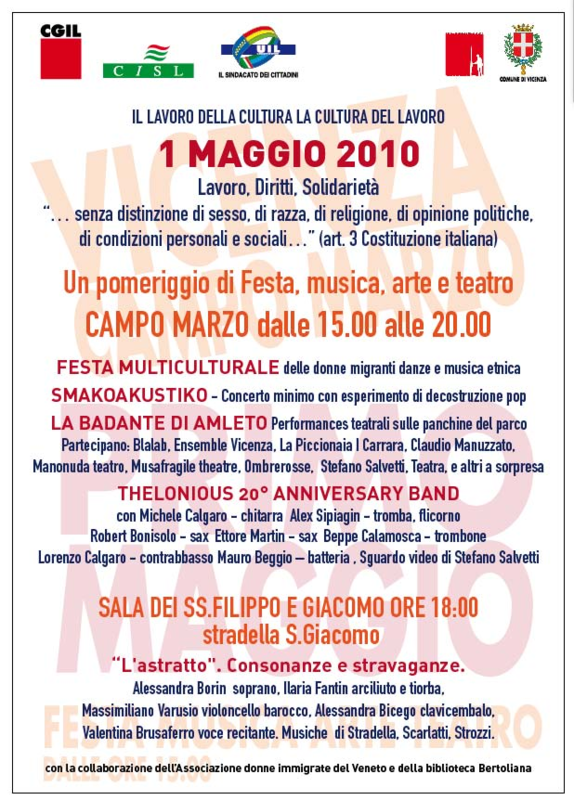 Vicenza, Primo Maggio 2010