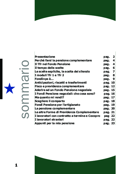 Pensa al tuo domani,opuscolo per i lavoratori dell'artigianato veneto 2007