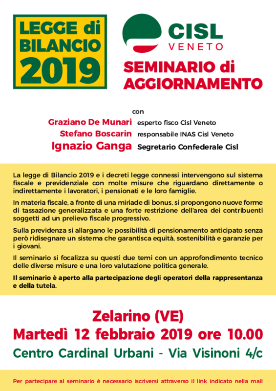 Seminario Legge di bilancio 12.02.2019