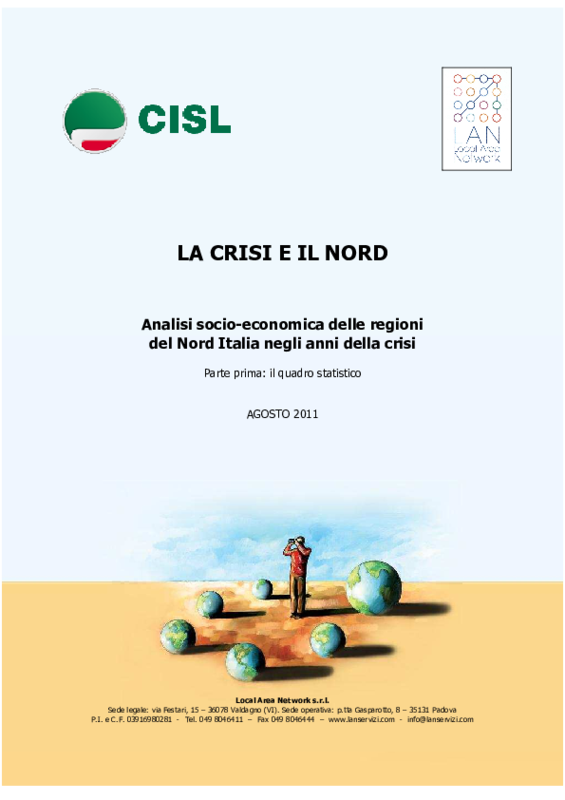 Rapporto LAN. La crisi e il Nord